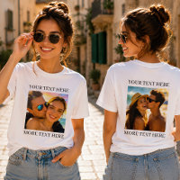 Custom Double Sided Photo and Text