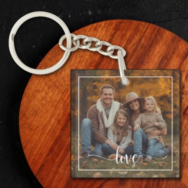 Custom Double-Sided Photo Frame Border & Two-Image Key Ring (Creator Uploaded)