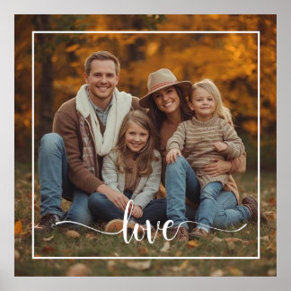 Custom Double-Sided Photo Frame Border & Two-Image Poster