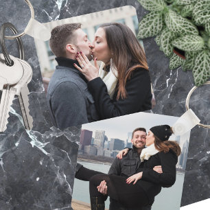 Custom Double Sided Two Photo Key Ring