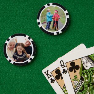 Custom Double Sided Two Photo Poker Chips