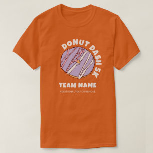 Custom Doughnut Dash 5k Team T-Shirt