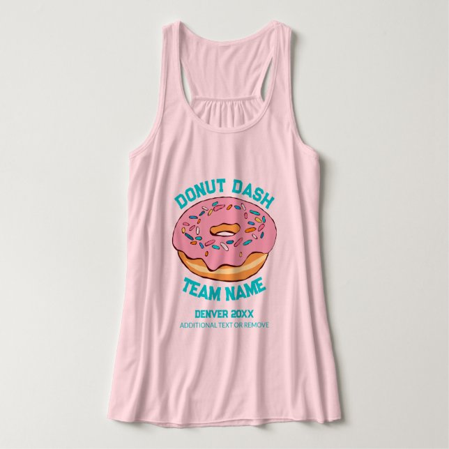 Custom Doughnut Dash Team Singlet (Design Front)
