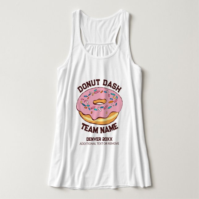Custom Doughnut Dash Team Tank Top (Design Front)