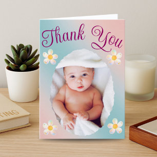 Custom Doula Card with Baby Photo   Appreciation