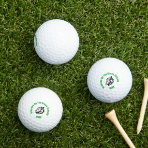Custom Dragon School Team Mascot Golf Fundraiser Balls