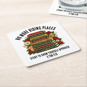 Custom Dream Like Martin Black Heroes Square Paper Coaster