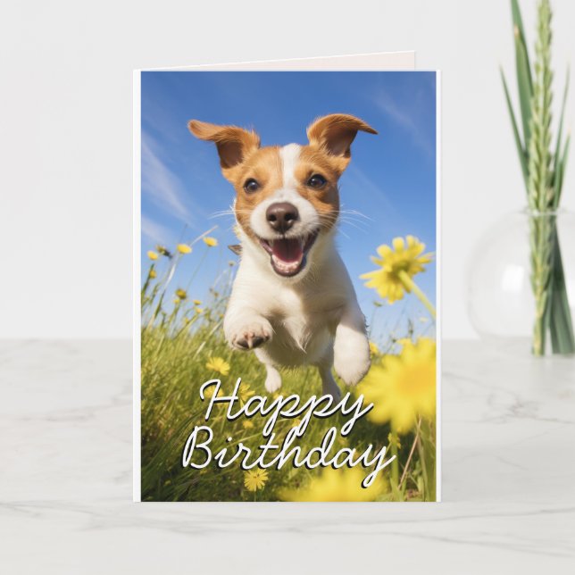Custom Drever Birthday Card (Front)