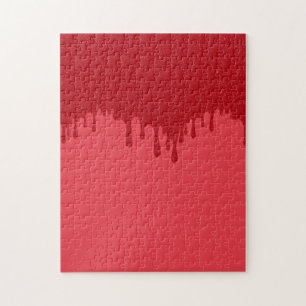 Custom Drip Effect Puzzle – Tomato Red Theme