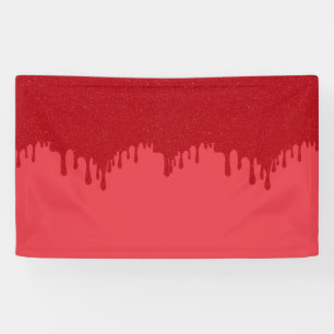Custom Drip Tomato Red Banner – Editable Design