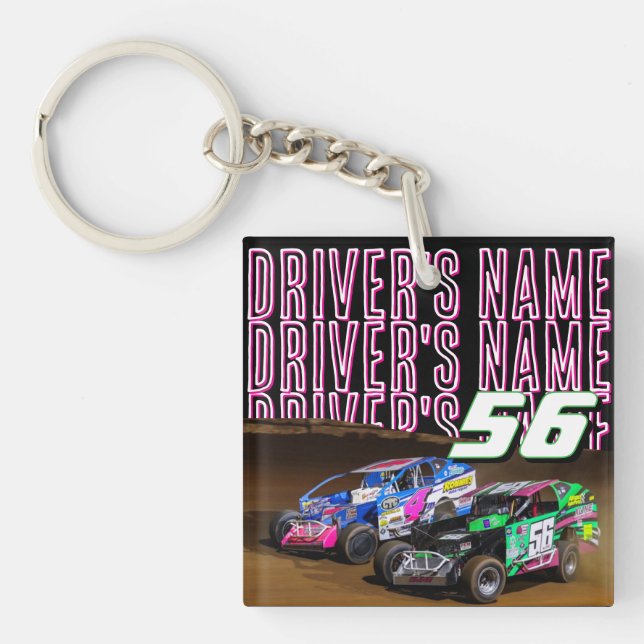 Custom Driver Photo Key Ring (Front)