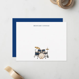 Custom Drum Set Note Card