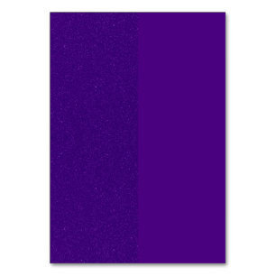 Custom Dual Purple Glitter Table Card