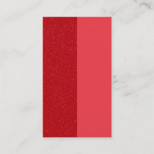 Custom Dual-Tone Red Glitter Flat Loyalty Card