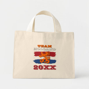 Custom Dutch Flag Orange Lion Team Holland 2023 Mini Tote Bag