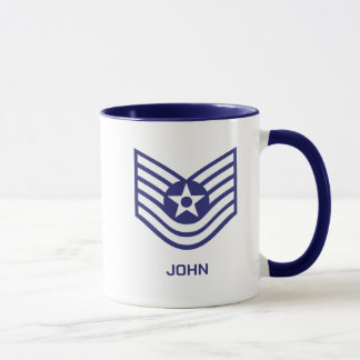 Custom E-6 Technical Sergeant Rank Air Force Mug
