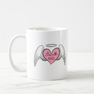 Custom Earth Angel Mug – Heart, Wings & Halo
