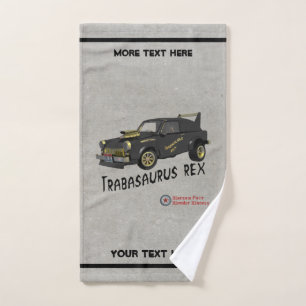 Custom East German Trabant Car Hand Towel