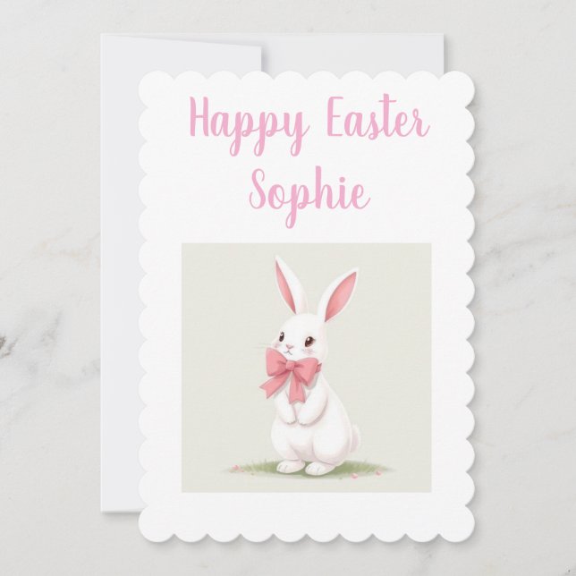 Custom Easter Bunny Card (Front)