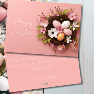 Custom Easter Card with Easter Eggs