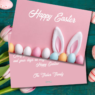 Custom Easter Card with Easter Eggs