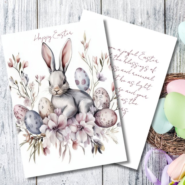 Custom Easter Card with Easter Eggs and Flowers (Creator Uploaded)