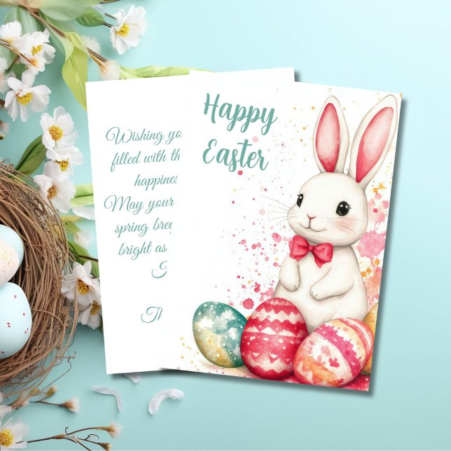 Custom Easter Card with Easter Eggs and Flowers (Creator Uploaded)