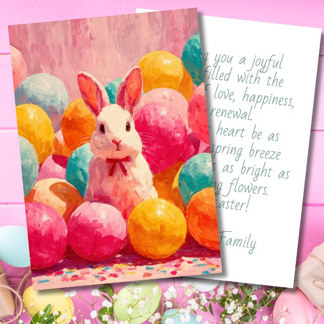 Custom Easter Card with Flowers and Easter Eggs (Creator Uploaded)