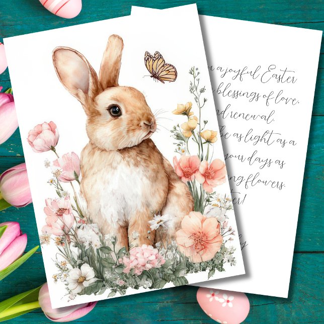 Custom Easter Card with Flowers and Easter Eggs (Creator Uploaded)