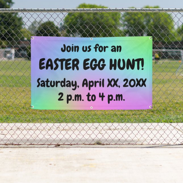 Custom Easter Egg Hunt Banner (Insitu)