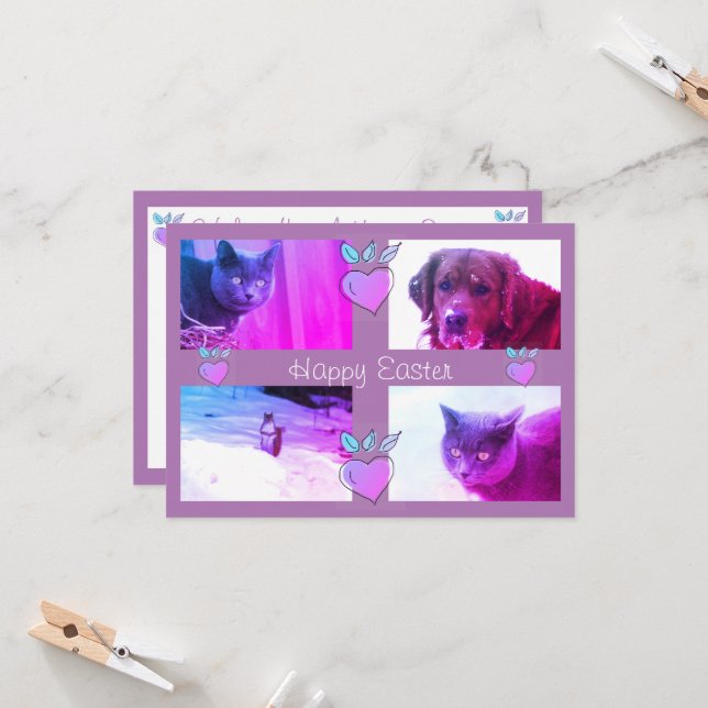 Custom Easter Photo Card (Front/Back In Situ)