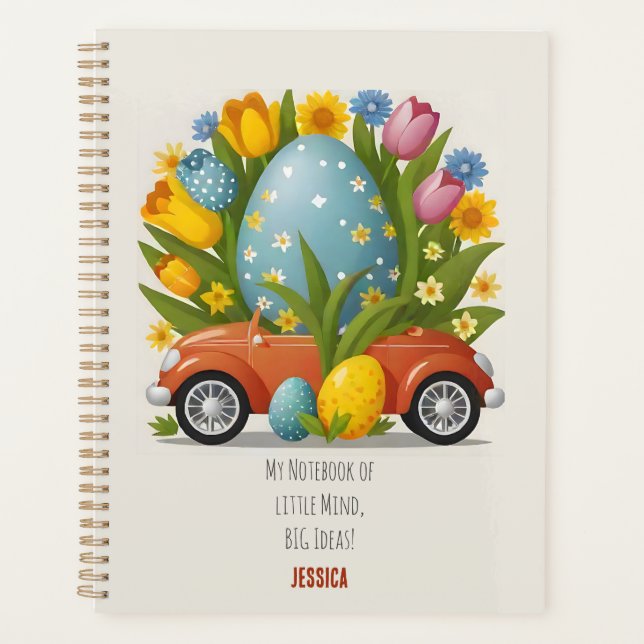 Custom Easter-themed Journal For Big Ideas  Planner (Front)