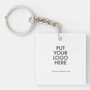 Custom, editable, branding key ring