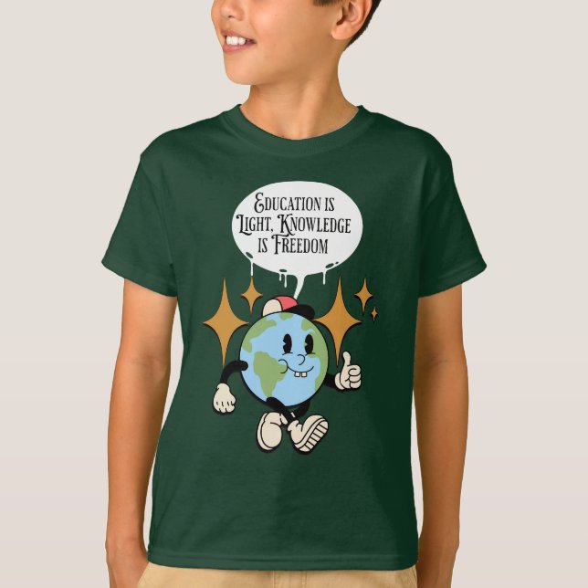 Custom Education Day Tees: Celebrate Learning with T-Shirt (Front)