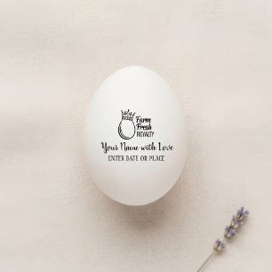 Custom Egg Carton Stamp – Personalized Farm Logo 