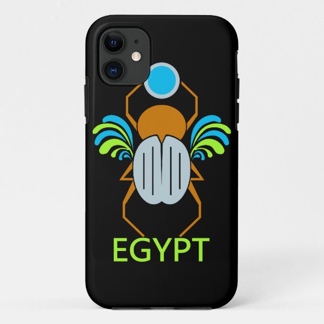 Custom Egypt Scarab iPhone 5 Case-Mate Case (Back)