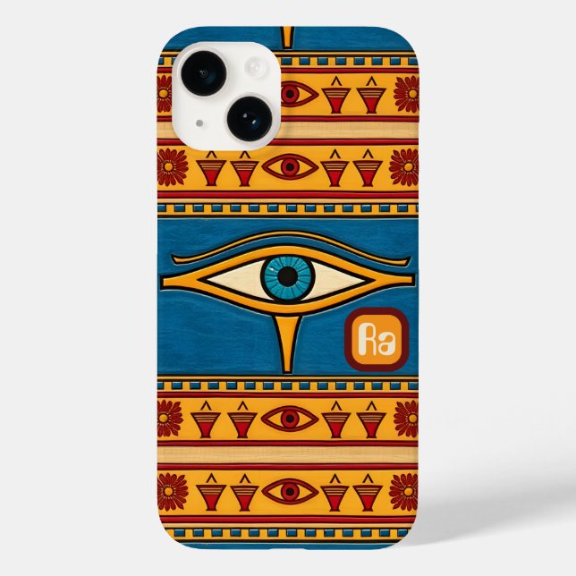 Custom Egyptian Eye of Horus, Eye of Ra Art Case-Mate iPhone Case (Back)