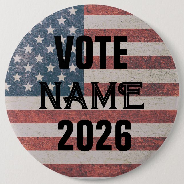 CUSTOM  ELECTION CAMPAIGN BUTTONS USA (Front)