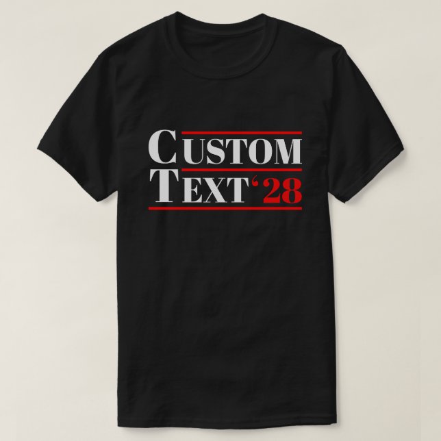 Custom Election T-Shirt (Any Names & Year) (Design Front)