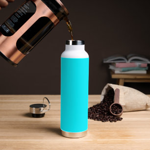 Custom Electric Cyan Insulated Bottle