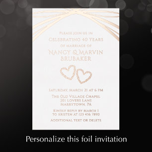 Custom Elegant Arch 40th Wedding Anniversary Party