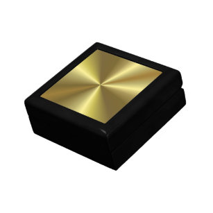 Custom Elegant Faux Gold Metallic Look Blank Gift Box
