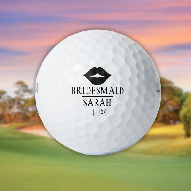 Custom Elegant Fun Bridesmaid Wedding Golf Balls (Custom Elegant Fun Bridesmaid Wedding Golf Balls)