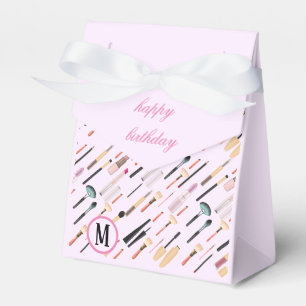 Custom Elegant Glittering Beauty Makeup Tools Favour Box