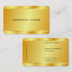 Custom Elegant Gold Look Glamour Luxury Template Business Card
