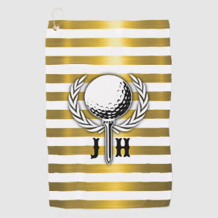 Custom Elegant Golf Monogram Design Towel