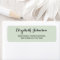 Custom Elegant Light Sage Green Return Address