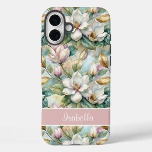 Custom Elegant Magnolias iPhone 16 Plus Case