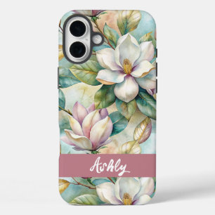 Custom Elegant Magnolias iPhone 16 Plus Case