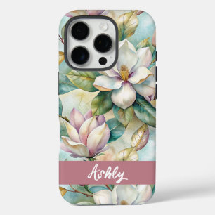 Custom Elegant Magnolias iPhone 16 Pro Case